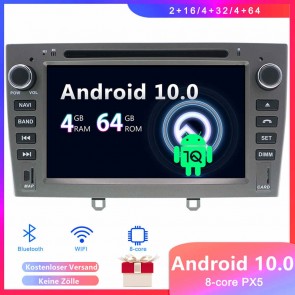 Android 10 Car Stereo Navigatore GPS Navigazione per Peugeot 308 (2007-2013)-1