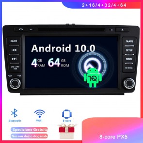 Android 10 Car Stereo Navigatore GPS Navigazione per Skoda Octavia MK2 (2004-2013)-1
