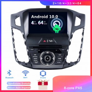 Android 10 Car Stereo Navigatore GPS Navigazione per Ford Focus 3 (2011-2018)-1