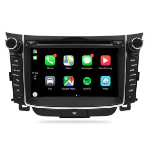 Hyundai Elantra GT Android 12.0 Autoradio Lettore DVD con 7 Pollici Display Bluetooth Vivavoce DAB USB 4G WiFi OBD2 Carplay - Android 12 Car Stereo Navigatore GPS Navigazione per Hyundai Elantra GT (2011-2017)