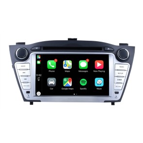 Hyundai Tucson Android 12.0 Autoradio Lettore DVD con 7 Pollici Display Bluetooth Vivavoce DAB USB 4G WiFi OBD2 Carplay - Android 12 Car Stereo Navigatore GPS Navigazione per Hyundai Tucson (2009-2014)