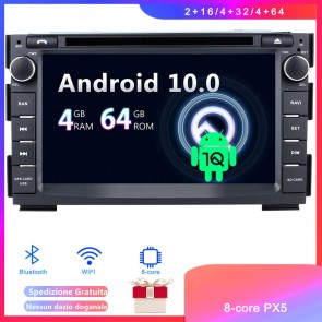 Android 10 Car Stereo Navigatore GPS Navigazione per Kia Venga (Dal 2010)-1