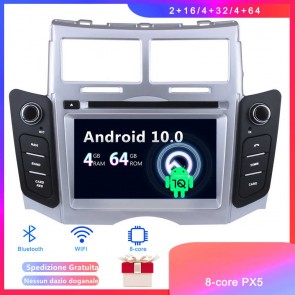 Android 10 Car Stereo Navigatore GPS Navigazione per Toyota Yaris (2005-2011)-1