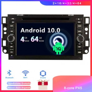 Android 10 Car Stereo Navigatore GPS Navigazione per Chevrolet Kalos (2002-2011)-1