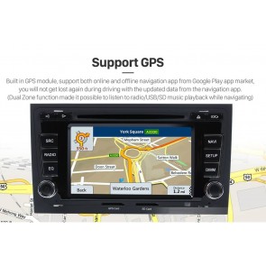 Audi A4 Android 12.0 Autoradio Lettore DVD con Bluetooth Vivavoce RDS DSP DAB 4G WiFi Carplay - Android 12 Car Stereo Navigatore GPS Navigazione per Audi A4 B6/B7 (2000-2008)