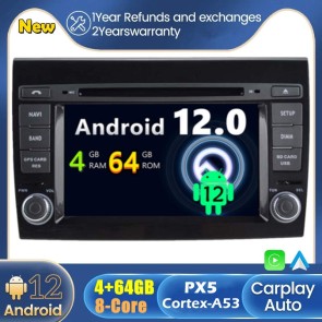 Android 12 Car Stereo Navigatore GPS Navigazione per Fiat Bravo (2007-2014)-1