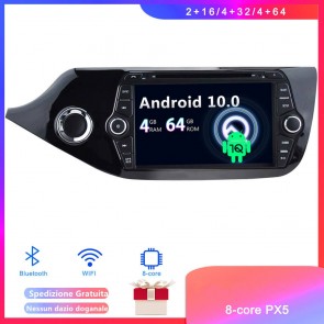 Android 10 Car Stereo Navigatore GPS Navigazione per Kia Ceed (2012-2018)-1