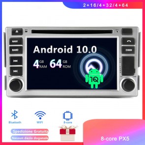 Android 10 Car Stereo Navigatore GPS Navigazione per Hyundai Santa Fe (2006-2012)-1