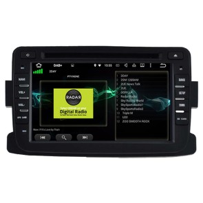 Dacia Duster Android 12.0 Autoradio Lettore DVD con 7 Pollici Display Bluetooth Vivavoce DAB USB 4G WiFi OBD2 Carplay - Android 12 Car Stereo Navigatore GPS Navigazione per Dacia Duster (Dal 2010)