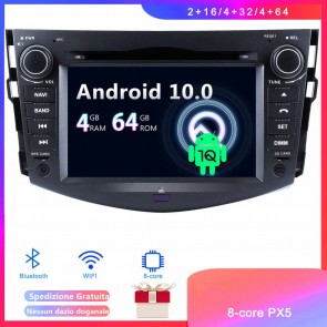 Android 10 Car Stereo Navigatore GPS Navigazione per Toyota RAV4 (2006-2012)-1