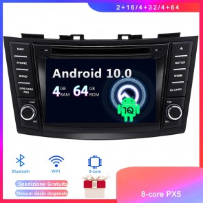 Android 10 Car Stereo Navigatore GPS Navigazione per Suzuki Swift (2011-2016)-1