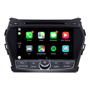 Hyundai Santa Fe Android 12.0 Autoradio Lettore DVD con 8 Pollici Display Bluetooth Vivavoce DAB USB 4G WiFi OBD2 Carplay - Android 12 Car Stereo Navigatore GPS Navigazione per Hyundai Santa Fe (2013-2017)