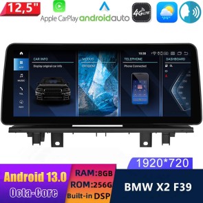 12,5" Android 13.0 Autoradio con Navigatore GPS Auto Stereo per BMW X2 F39 (Dal 2017)-1