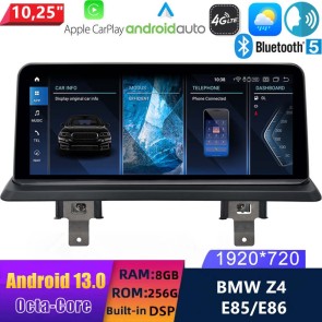 10,25" Android 13.0 Autoradio con Navigatore GPS Auto Stereo per BMW Z4 E85 (2002-2008)-1