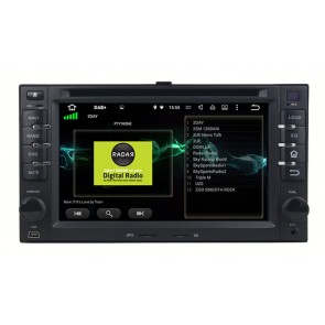Kia Rio Android 13 Autoradio Lettore DVD con 8GB+128GB Bluetooth Comandi al volante DSP DAB USB 4G WiFi OBD2 CarPlay - Android 13.0 Autoradio Navigatore GPS per Kia Rio (2005-2011)