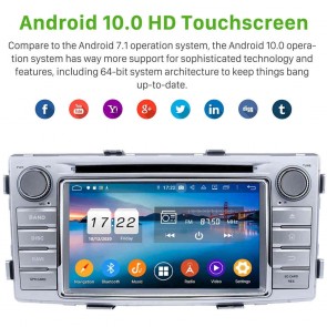Android 10.0 Autoradio Navigatore GPS Specifico per Toyota Hilux (2012-2015)-1