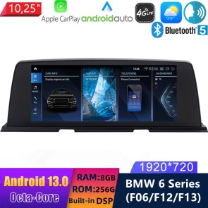 10,25" Android 13.0 Autoradio con Navigatore GPS Auto Stereo per BMW Serie 6 F12/F13/F06 (2011-2018)-1