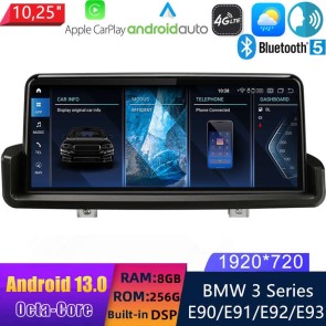 10,25" Android 13 Autoradio con Navigatore GPS Auto Stereo per BMW E90/E91/E92/E93 (2005-2012)-1