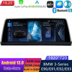 10,25" Android 13.0 Autoradio con Navigatore GPS Auto Stereo per BMW Serie 3 E90/E91/E92/E93 (2004-2013)-1