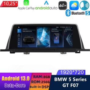 10,25" Android 13.0 Autoradio con Navigatore GPS Auto Stereo per BMW Serie 5 GT F07 (2009-2017)-1