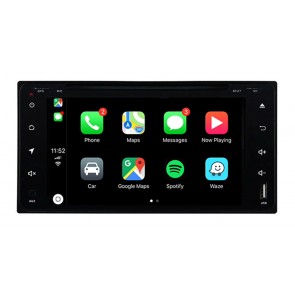 Toyota Yaris Android 10 Autoradio Lettore DVD con 8-Core 4GB+64GB Touchscreen Bluetooth Comandi al volante Microfono DSP DAB CD SD USB 4G LTE WiFi MirrorLink OBD2 CarPlay - 7