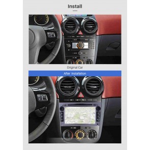 Opel Tigra Android 8.1 Autoradio Lettore DVD con Navigatore GPS Touchscreen Vivavoce Bluetooth Microfono RDS DAB CD SD USB 3G Wifi TV MirrorLink OBD2 Carplay - Android 8.1 Autoradio Navigatore GPS Specifico per Opel Tigra