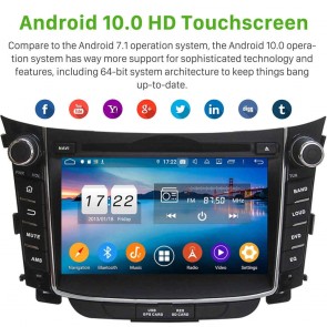 7" Android 10.0 Autoradio Navigatore GPS Specifico per Hyundai i30 (2012-2017)-1