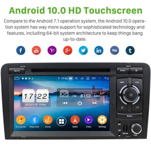 7" Android 10.0 Autoradio Navigatore GPS Specifico per Audi A3 (2003-2013)-1