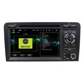 Audi A3 Android 13 Autoradio Lettore DVD con 8GB+128GB Bluetooth Comandi al volante DSP DAB 4G WiFi CarPlay - 7