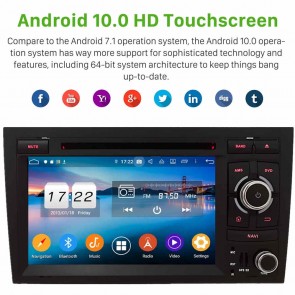 7" Android 10.0 Autoradio Navigatore GPS Specifico per Audi A4 (2002-2008)-1