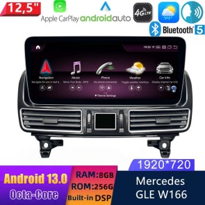 12,5" Android 13 Autoradio con Navigatore GPS Auto Stereo per Mercedes GLE W166/GLS X166 (Dal 2015)-1