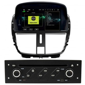 Peugeot 207 Android 13 Autoradio Lettore DVD con 8GB+128GB Bluetooth Comandi al volante DSP DAB USB 4G WiFi OBD2 CarPlay - 7