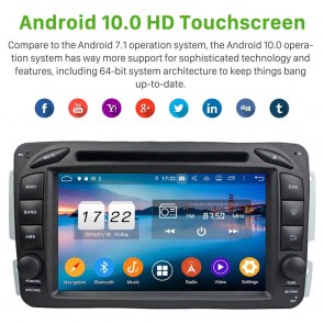 7" Android 10.0 Autoradio Navigatore GPS Specifico per Mercedes Vaneo (2002-2005)-1