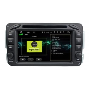 Mercedes CLK W208 Android 10 Autoradio Lettore DVD con 8-Core 4GB+64GB Touchscreen Bluetooth Comandi al volante Microfono DSP DAB CD SD USB 4G LTE WiFi OBD2 CarPlay - 7