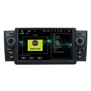 Fiat Punto Android 10 Autoradio Lettore DVD con 8-Core 4GB+64GB Touchscreen Bluetooth Comandi al volante Microfono DSP DAB CD SD USB 4G LTE WiFi MirrorLink OBD2 CarPlay - 7