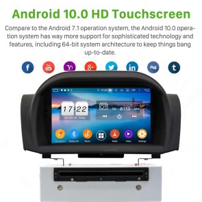 7" Android 10.0 Autoradio Navigatore GPS Specifico per Ford Fiesta (2013-2016)-1