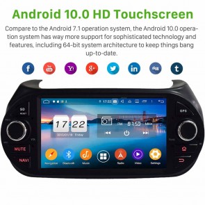 7" Android 10.0 Autoradio Navigatore GPS Specifico per Fiat Qubo (2008-2017)-1