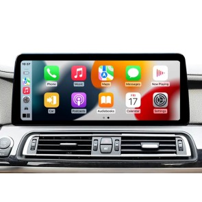 BMW Serie 7 F01 F02 Android 14.0 Autoradio Lettore DVD con 8-Core 8GB+128GB Touchscreen Bluetooth Comandi al volante Microfono DAB USB AUX WiFi 4G LTE CarPlay Android Auto - 12,3