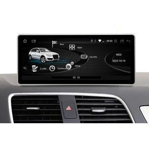 Audi Q3 Android 14.0 Autoradio Lettore DVD con 8GB+128GB Bluetooth Comandi al volante DAB DSP WiFi 4G CarPlay Android Auto - 10,25