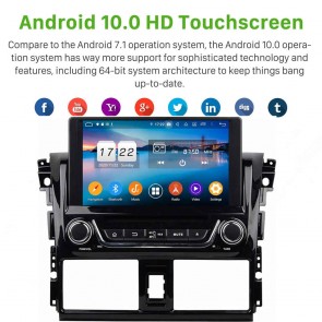 8" Android 10.0 Autoradio Navigatore GPS Specifico per Toyota Yaris (2013-2017)-1