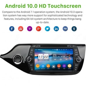 8" Android 10.0 Autoradio Navigatore GPS Specifico per Kia Ceed (Dal 2012)-1