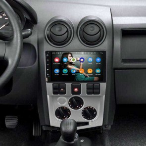 Renault Logan Android 9.0 Autoradio Lettore DVD con 8-Core 4GB+32GB Touchscreen Bluetooth Comandi al volante Microfono RDS DAB CD SD USB WiFi TV AUX MirrorLink OBD2 CarPlay - 8