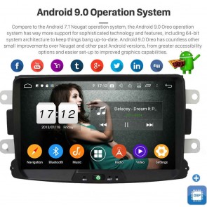 8" Android 9.0 Autoradio Navigatore GPS Specifico per Renault Sandero (Dal 2012)-1