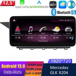 12,5" Android 13 Autoradio con Navigatore GPS Auto Stereo per Mercedes GLK X204 (2013-2015)-1