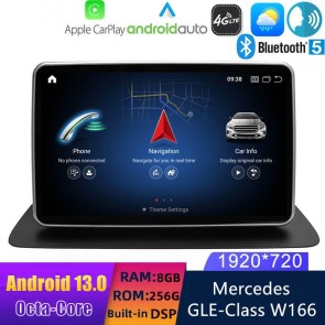 9" Android 13 Autoradio con Navigatore GPS Auto Stereo per Mercedes GLE W166/GLS X166 (2015-2019)-1