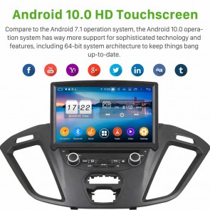 8" Android 10.0 Autoradio Navigatore GPS Specifico per Ford Transit Custom (2013-2019)-1
