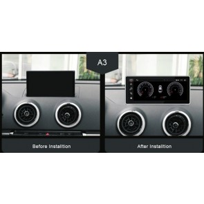 Audi A3 Android 13.0 Autoradio Lettore Stereo Navigazione GPS con 8GB+64GB Bluetooth vivavoce DAB WiFi 4G CarPlay - 10,25