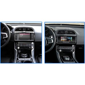 Jaguar XF X260 Android 10.0 Autoradio Lettore DVD con 8-Core 8GB+64GB Touchscreen Bluetooth Comandi al volante DAB SD USB DSP OBD2 WiFi 4G LTE CarPlay - 10,25