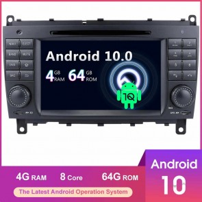 7" Android 10.0 Autoradio DVD Navigatore GPS Specifico per Mercedes CLK W209 (2005-2012)-1