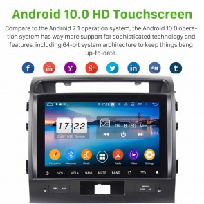 9" Android 10.0 Autoradio Navigatore GPS Specifico per Toyota Land Cruiser 200 (2007-2015)-1